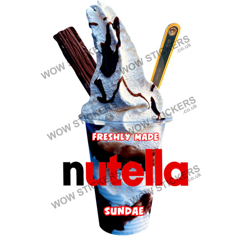 Adesivo nutella fiocco gelato - fiocco,
