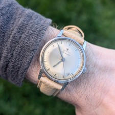 Zenith Automatico 1966 Cal. 2542PZ Orologio Vintage Quadrante Champagne 35,5mm 