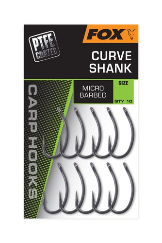 Fox carp hooks ptfe - carp, curve