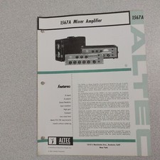 Scheda tecnica Altec 1567A