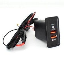 Connettore auto QC3.0 2 USB