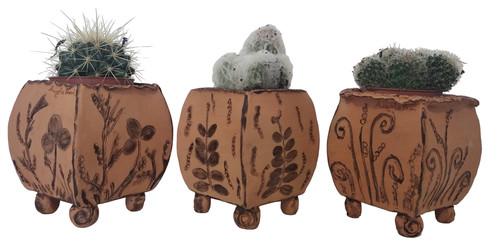 Vasi terracotta tris - vasi, ,tris