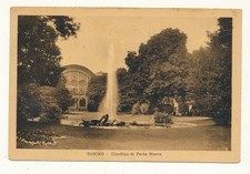 Piemonte Cartolina Paesaggistica Torino Giardino Porta Nuova Viaggiata Anno 1928