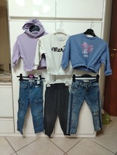 Set Abbigliamento Bambina 6 Pezzi Jeans Tuta Felpa 3/4/5