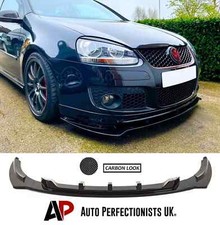 Kit labbro spoiler splitter fibra di carbonio anteriore VW Golf MK5 GTI GT TDI 2003-08