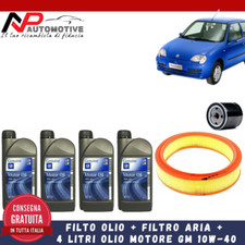 Kit tagliando Fiat 600 Seicento 1100 1.1 FILTRI + 4 litri olio MOTORE GM 10W40