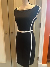 Black Karen Millen belted