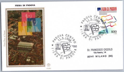 Italia fdc fiera padova - di,