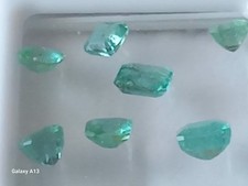 Lotto Smeraldi Colombiani Naturali,taglio Ottagonale NO COLOR OIL. CT.3.20