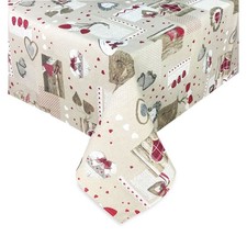 TOVAGLIA antimacchia RESINATA TORINO Tirolese HOLLY Rosso