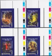 Romania 2005 Jules Verne Libri Letteratura Castello Treno Cavalli Danubio Fiume MNH/1