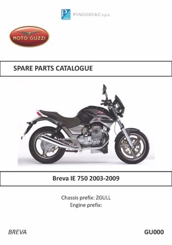 Moto guzzi parts manual book - parts,