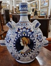 Vaso In Maiolica Policroma