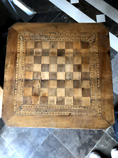 Elegante scacchiera antica siciliana di fine 1800 - stile sorrentino