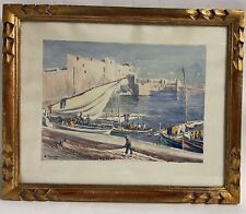 Adrien Hamon, l'arrivée des pêcheurs à Collioure