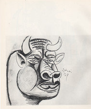 Pablo Picasso -Studio per Guernica - Litografia