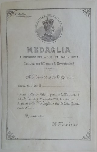 Diploma medaglia ricordo - diploma,