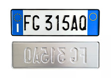 Targa Auto Italiana Anteriore