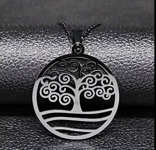Collana con ciondolo - , albero