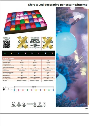 Sfere led decorative - 20,