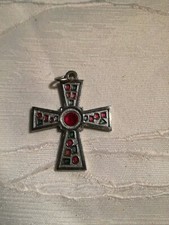 Arte sacra croce 4x4cm metallo