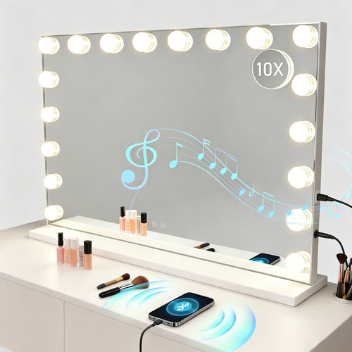 Specchio trucco bagno - specchio,