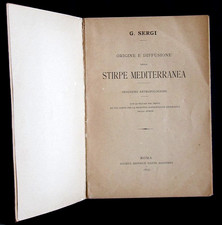 SERGI STIRPE MEDITERRANEA ANTROPOLOGIA ORIGINE DIFFUSIONE ILLUSTRATO 1895