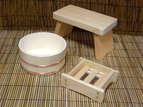 Sgabello bagno giapponese - sgabello, da