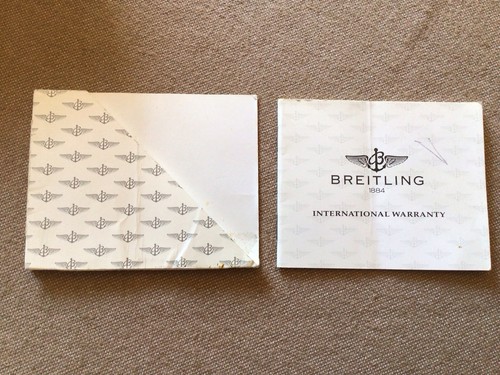 Libretto garanzia breitling - libretto,