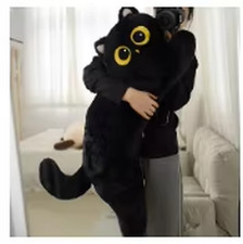 Peluche Gatto Nero Cuscino