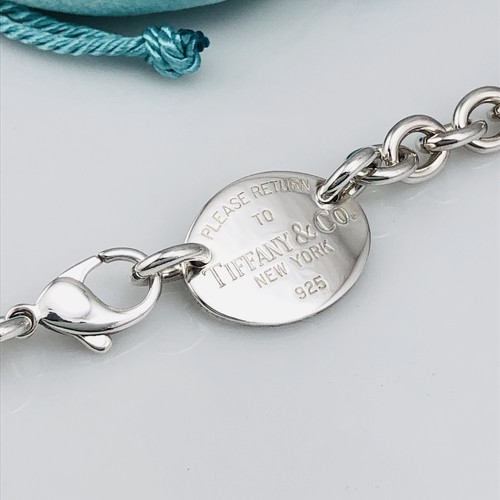 Collana con etichetta - ovale, in