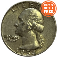 1/4 QUARTO DI DOLLARO - 25 CENTESIMI -USA- DATA A SCELTA DAL 1932-1964 - ARGENTO 0,900