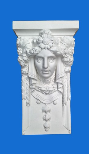 Capitello mensola gesso - capitello-mensola, in