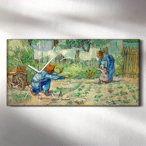 Quadro soggiorno tela orologio - quadro,