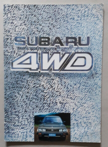 Subaru 4wd range brochure 1984 - range,