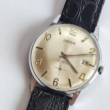 Orologio Uomo Vintage Loridal Swiss Made Funzionante Cassa mm 34 Usato W004