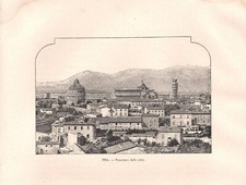PISA veduta panoramica STAMPA