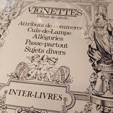 Vignettes Debut de Siecle French Typography Ornament Catalog Graphic Design Book