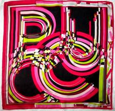 PUCCI foulard  soie  en  TBEG