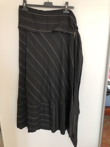 Gonna lunga nero righe 44 - gonna,