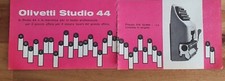 OLIVETTI 44 MACCHINA DA SCRIVERE  - ADVERT PUBBLICITA' D'EPOCA ADVERTIS ADV-SEL