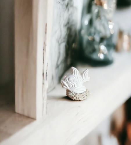 Ornamento forma pesce - a, in