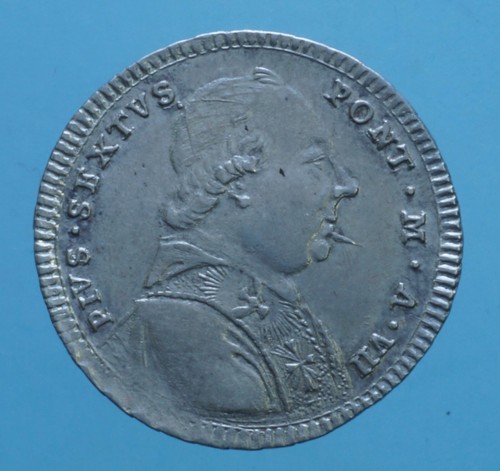 Pio scudo 1782 roma - pio, vi