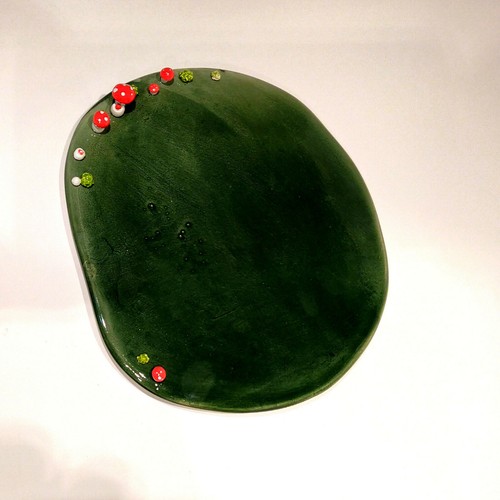 Piatto ceramica decorato - piatto,