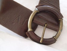 GIORGIO ARMANI - ARMANI AJ - MAXI CINTURA VINTAGE VERA PELLE MADE in ITALY !