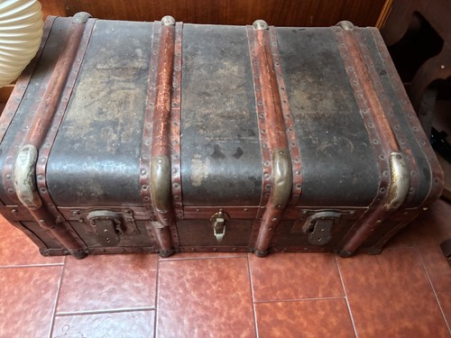 Baule antico fine xix secolo - baule,