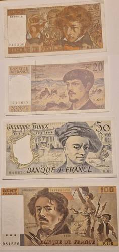 Francia banconote 50 100 - francia, 10-20-50-100