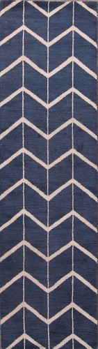 Tappeto runner zig zag blu - zig/zag,