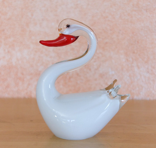 Grande cigno vetro - grande, di