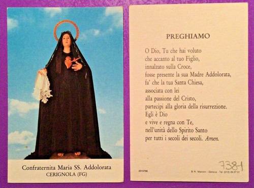 Santino holy card - holy, maria